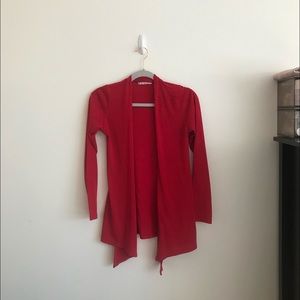 Red sweater/cardigan